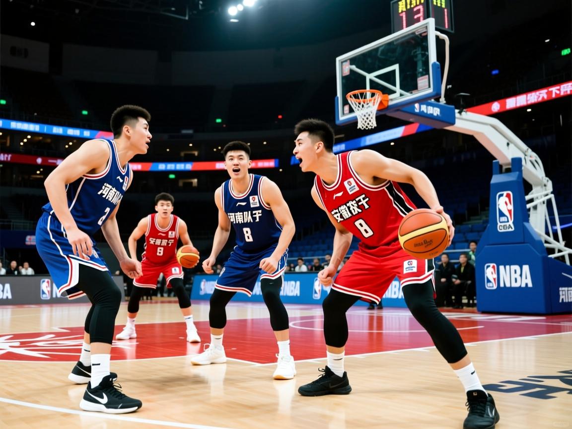 河南队狂胜安徽文一，积极备战下一场比赛