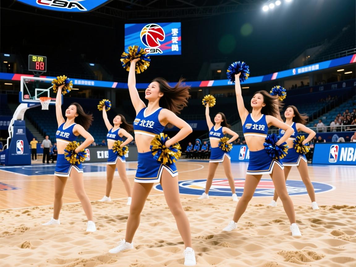 北控啦啦队分享沙滩舞蹈我的心还没停歇，跳动在你季节里面